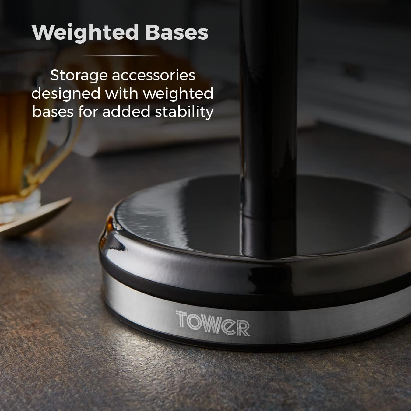 Tower Mug Tree & Kitchen Roll Holder Set Top Choice