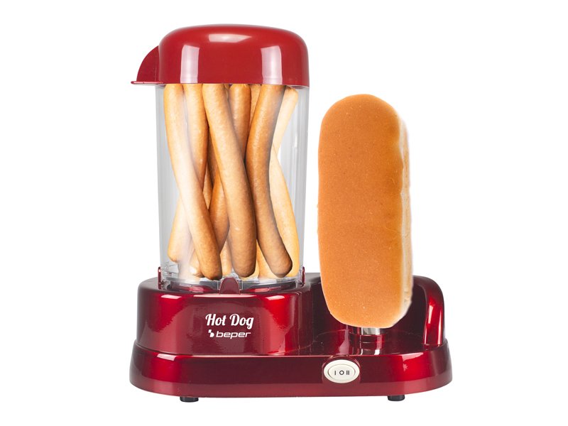 BEPER P101CUD501 Hot Dog Macchina Con Vapore Cucinare, ABS, 350 W